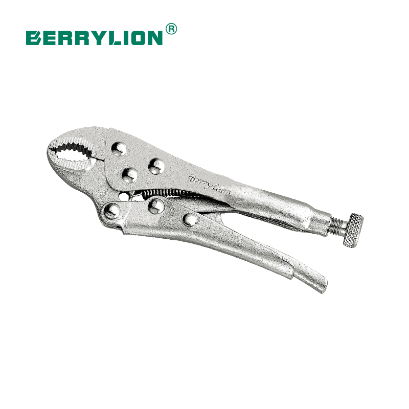 Chromated plated round jaw locking plier