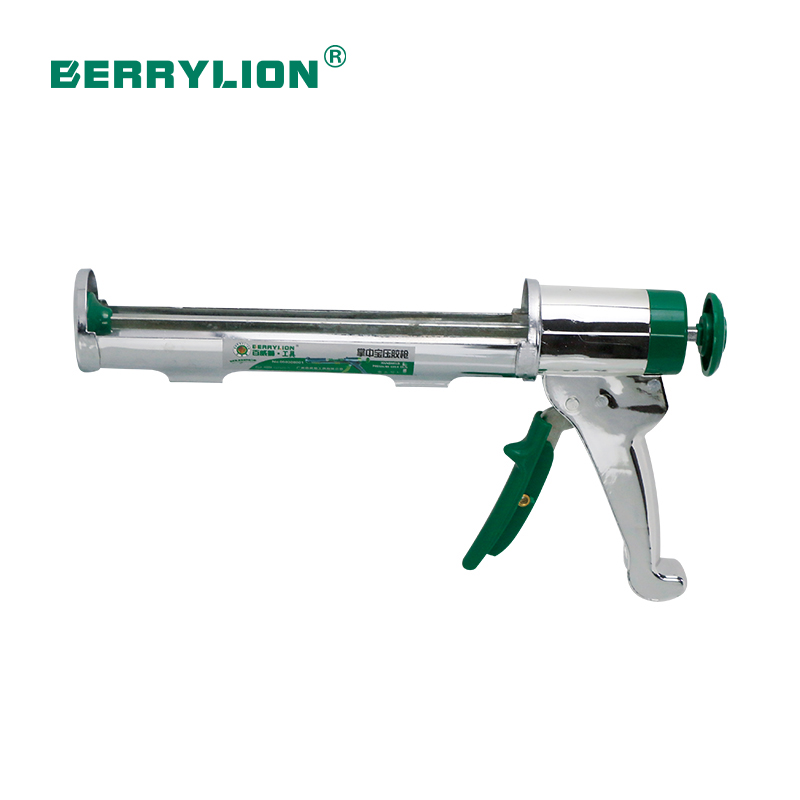 Handhold pressure caulking gun gun