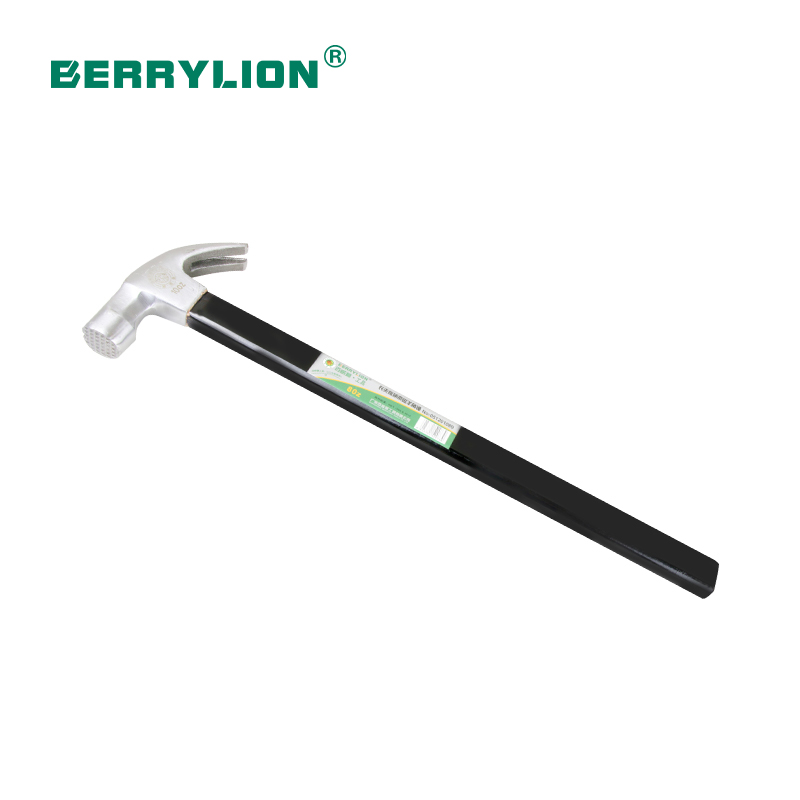 Wooden handle magnetic claw hammer
