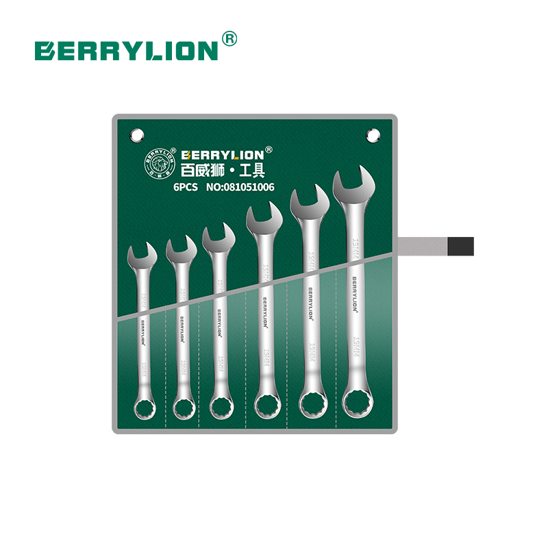 6pcs polished combination wrench set