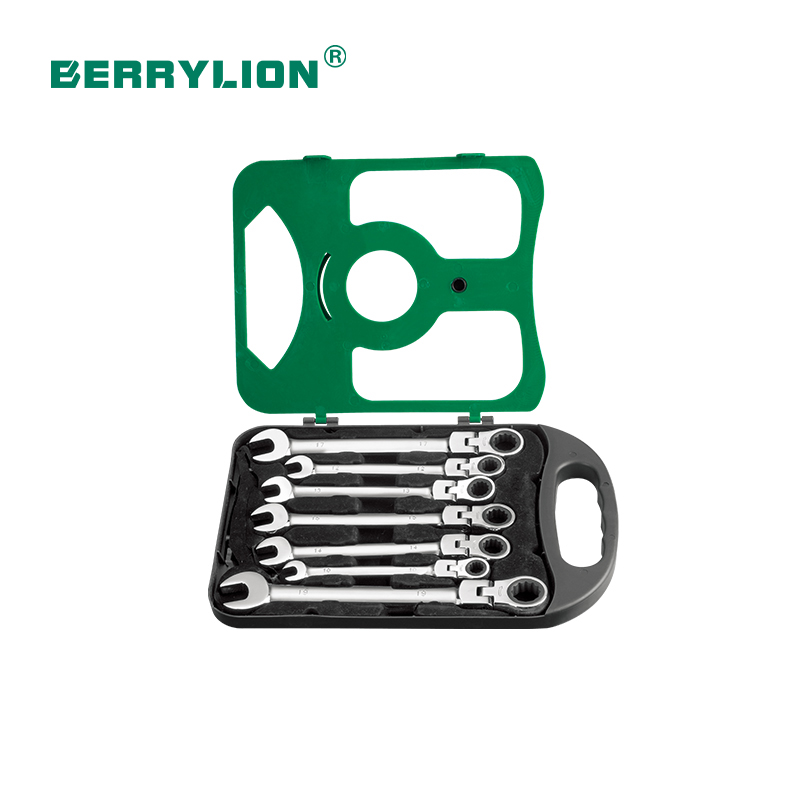 Ratchet movable head dual-use (7-piece set)