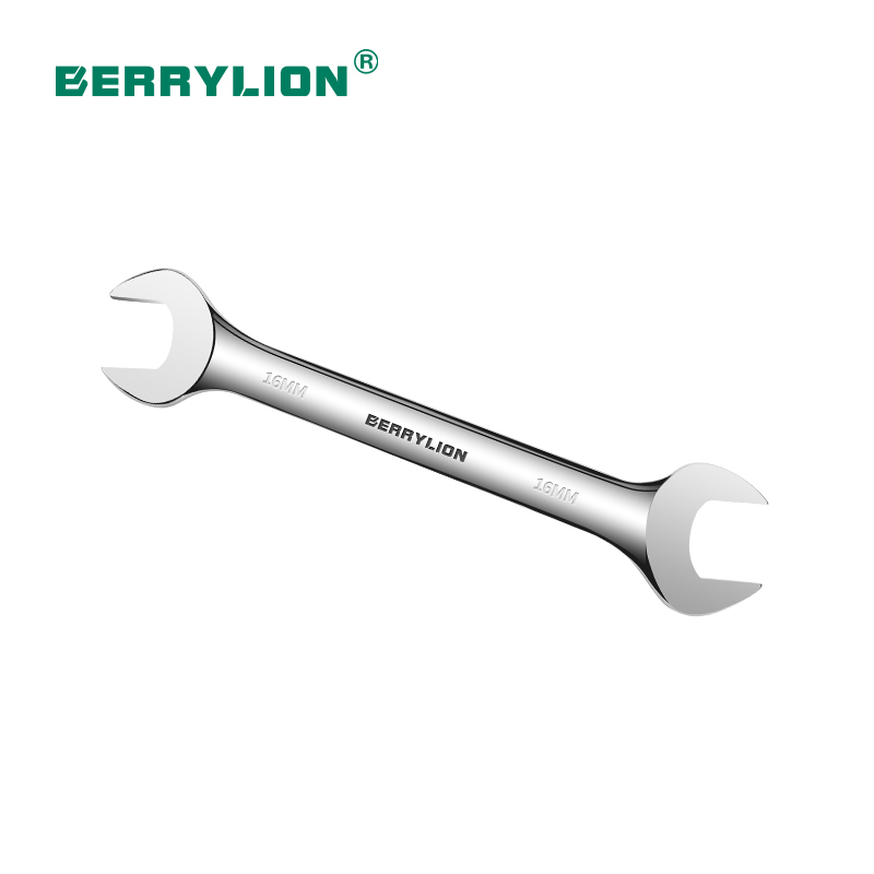 Polished double open wrench