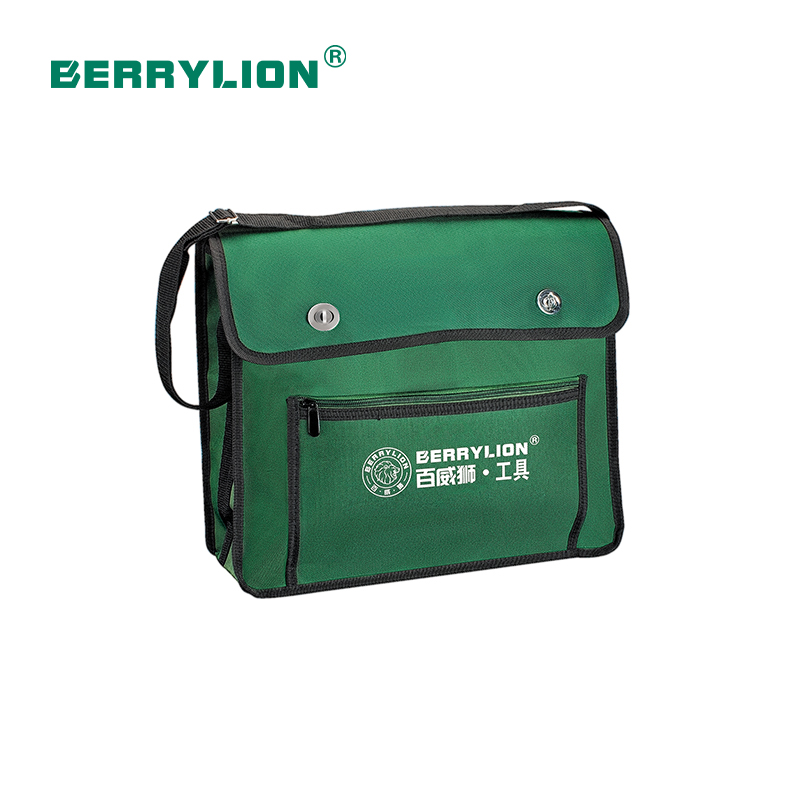 Green color electrician tool bag