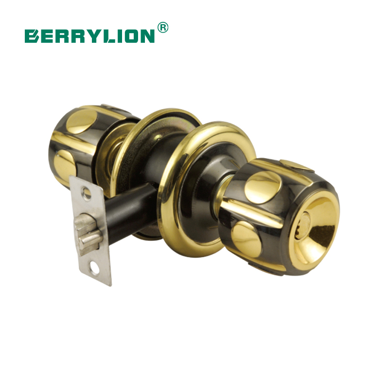 Deluxe ball door lock set 5886 (Gun Black Room Gold)
